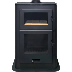 Estufa de leña con horno catalina – 11 kw