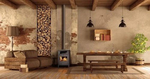 Estufa de leña con horno lacunza tormos