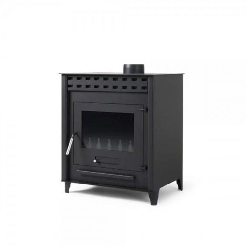 Estufa de leña grande volcano base xl 14.3 kw Chimenea rustica de leña