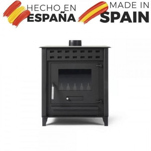 Estufa de leña grande volcano base xl 14.3 kw Chimenea rustica de leña
