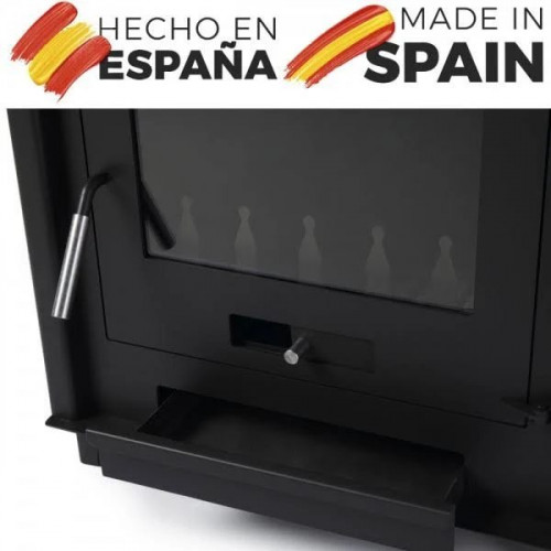 Estufa de leña grande volcano base xl 14.3 kw Chimenea rustica de leña