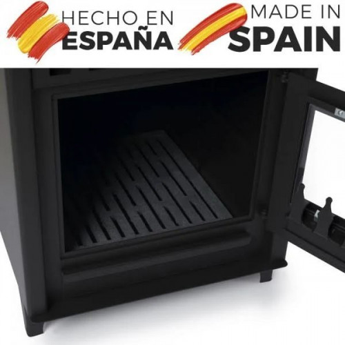 Estufa de leña grande volcano base xl 14.3 kw Chimenea rustica de leña