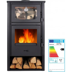 Estufa de Leña Lux con Horno inox