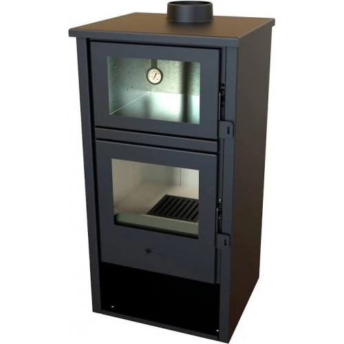 Estufa de Leña Lux con Horno inox