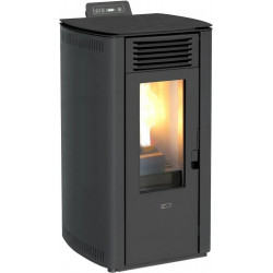 Estufa de pellet milano 10 8,7kw negra clima