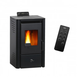 Estufa de pellets de aire Anita 9,4 kW Sannover Negro