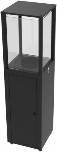 Estufa de pellets para exterior Kekai Capri 35,5x35,5x137 cm Potencia 17200