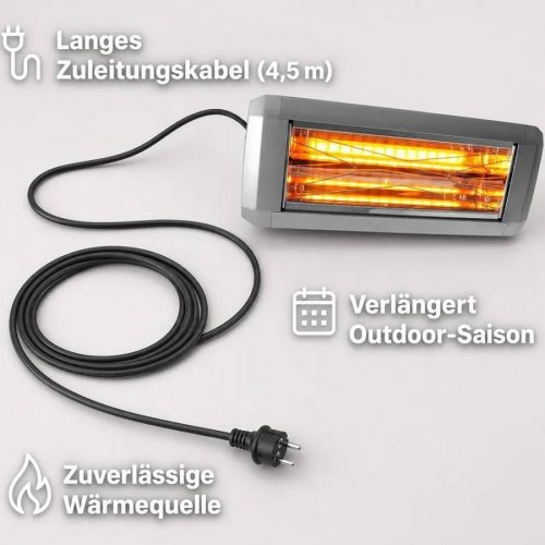Estufa exterior radiador infrarrojos calefactor infrarrojos Modell HELIOSA 9