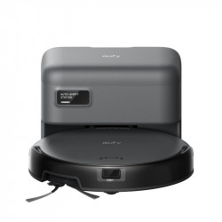 eufy C10 robot aspirador con estación de succión automática, diseño ultraplano 7,3 cm, limpieza alfombras, cepillo extensible para esquinas, vaciado automático, láser y navegación infrarrojos