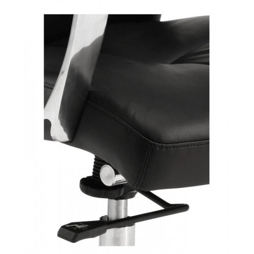 Euromof Dublín Sillón de Oficina Respaldo Alto Ecopiel Negra