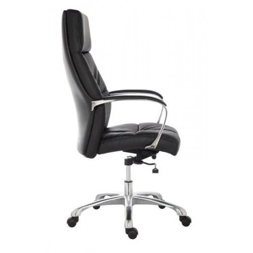Euromof Dublín Sillón de Oficina Respaldo Alto Ecopiel Negra