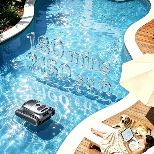 Evercross bot u9 robot limpiador piscinas cepillo frontal alta velocidad + trasero estándar