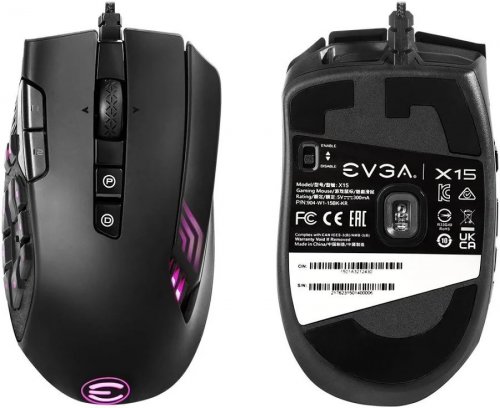 EVGA X15 MMO Ratón Gaming Hasta 16000 dpi