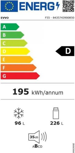 Evvo F55 Frigorífico Combi