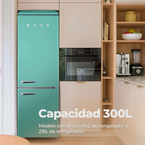 Evvo Frigorífico Combi F55 Retro