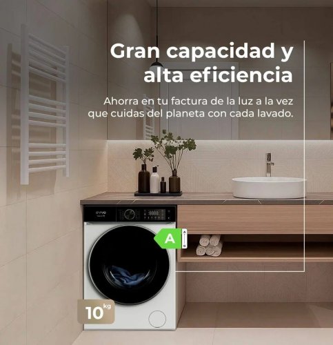 Evvo Lavadora 10 kg Carga Frontal Nature R10