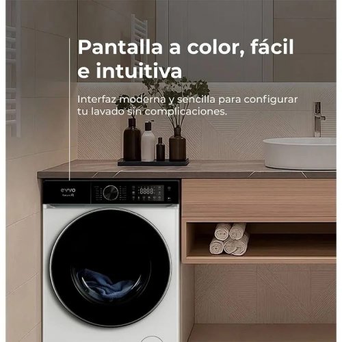 Evvo Lavadora 10 kg Carga Frontal Nature R10