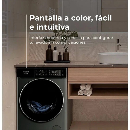 Evvo Lavadora 10 kg Carga Frontal Nature R10x