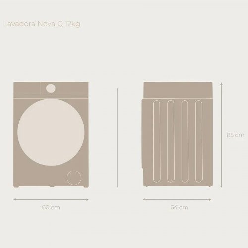 Evvo Lavadora 10 kg Carga Frontal Nova Q10