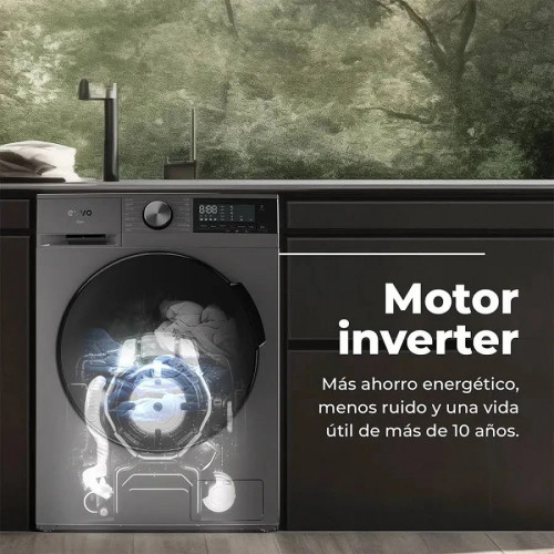 Evvo Lavadora secadora 10 kg + 7 kg Carga Frontal Nova 10/7x
