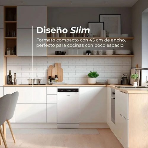 Evvo Lavavajillas Slim D3y 45cm Libre Instalación 11 Cubiertos