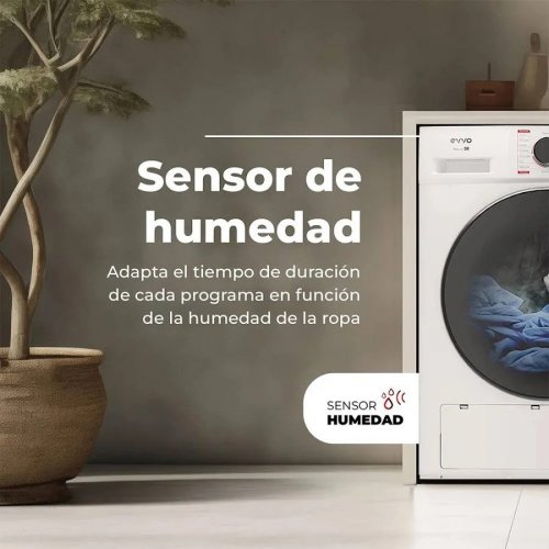 Evvo Secadora 10 kg bomba de calor S10 Clase energética D