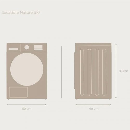 Evvo Secadora 10 kg bomba de calor S10 Clase energética D