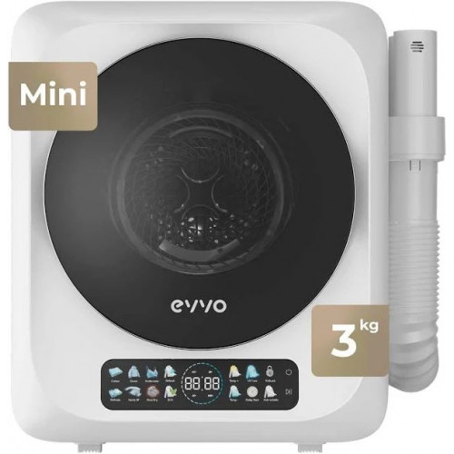 Evvo Secadora Mini S4 Plus – Secadora de Ropa Portátil 3 kg