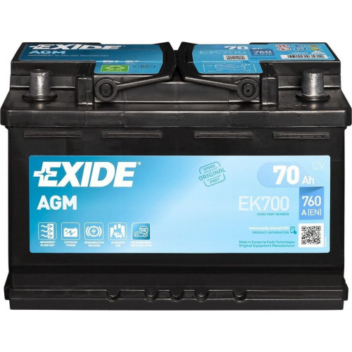 Exide 12V 70Ah EK700
