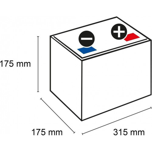 Exide 12V 75Ah EL752