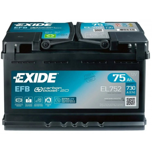 Exide 12V 75Ah EL752