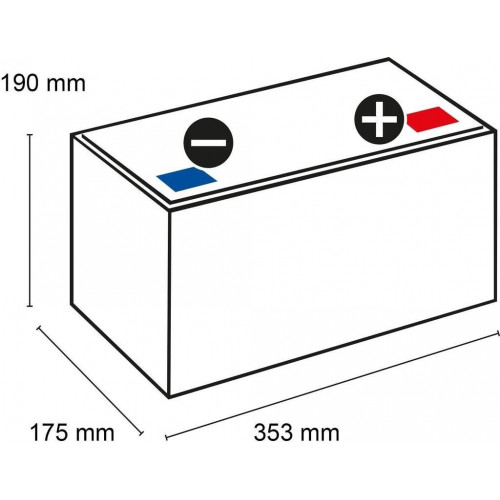 Exide 12V 92Ah EP800