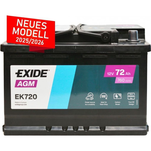 Exide EK720 12V 72Ah
