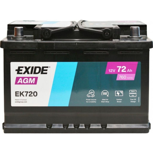 Exide EK720 12V 72Ah
