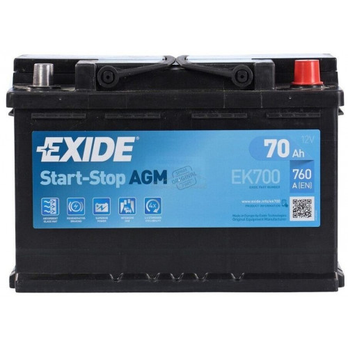 Exide EK720 12V 72Ah