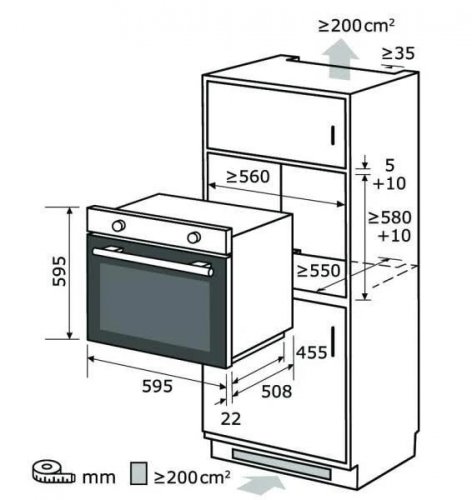 Exquisit EBE76-9-H-020 Horno multifunción