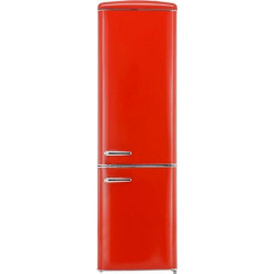 Exquisit RKGC250-70-H-160E - Frigorífico Rojo combi retro 183 x 54.5 cm