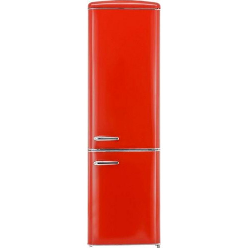 Exquisit RKGC250-70-H-160E - Frigorífico Rojo combi retro 183 x 54.5 cm