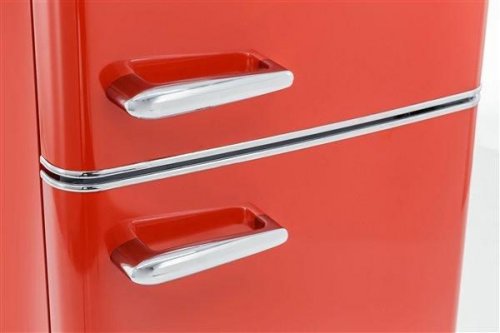 Exquisit RKGC250-70-H-160E - Frigorífico Rojo combi retro 183 x 54.5 cm
