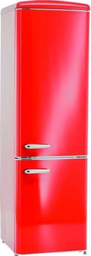Exquisit RKGC250-70-H-160E - Frigorífico Rojo combi retro 183 x 54.5 cm