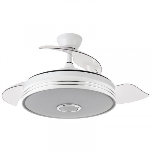 Fabrilamp Matanuska Ventilador de Techo Bluetooth con Luz LED y Mando 32W Blanco