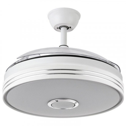 Fabrilamp Matanuska Ventilador de Techo Bluetooth con Luz LED y Mando 32W Blanco