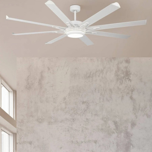 FABRILAMP Ventilador Dc Grado 30w+15w Blanco 8 Aspas Aluminio