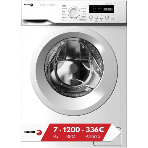 Fagor 3FE-7712 Lavadora carga frontal 7 kg 1200 rpm Blanco