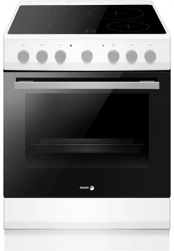 Fagor Cocina vitrocerámica 62l 4 fuegos blanca facv3004b
