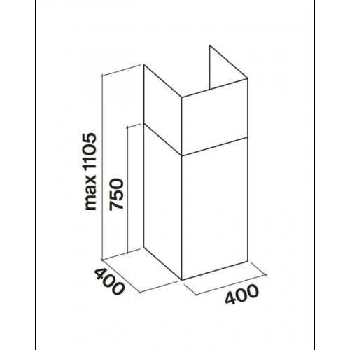 Falmec Mira Plus Design Campana extractora de pared cm 40