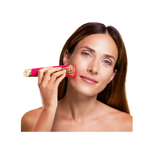 FAQ™ 102 Dispositivo profesional de rejuvenecimiento facial con radiofrecuencia, electroestimulación muscular y terapia de luz LED Pink Ruby Pink Ruby