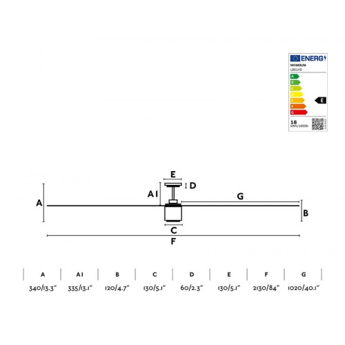 Faro Ventilador de techo LED Attos