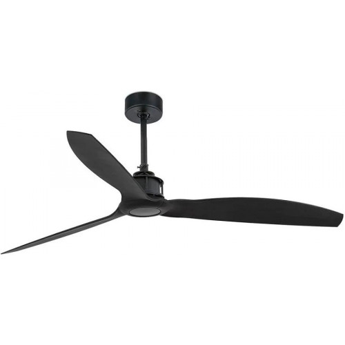 Faro Ventilador de techo Negro Mate justfan