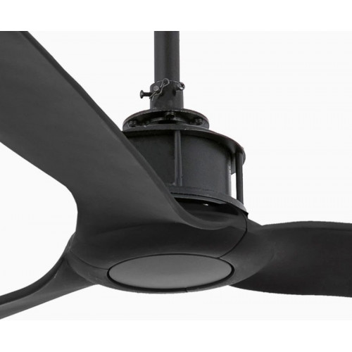 Faro Ventilador de techo Negro Mate justfan
